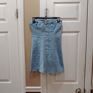 Pretty Little things Denim Blue Women's Dress